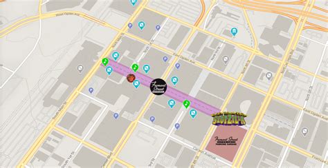 map of fremont street experience